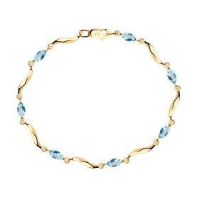 Браслет SOKOLOV - Золото 375, Топаз (арт. 37750300)