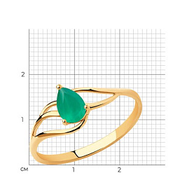 Кольцо Diamant - Золото 585, Агат (арт. 51-310-00973-3)
