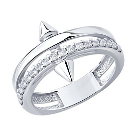 Кольцо SOKOLOV - Серебро 925, Фианит (арт. 94014657)