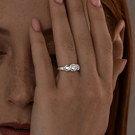 Кольцо SOKOLOV - Серебро 925, Фианит (арт. 94013539)