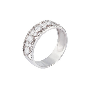 Кольцо Мастер Клио - Серебро 925, Фианит (арт. 22К0353Д)