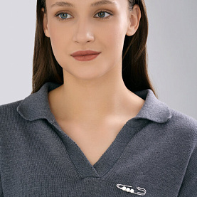 Брошь Diamant - Серебро 925, Жемчуг имитация (арт. 94-140-00046-1)