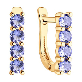 Серьги SOKOLOV - Серебро 925, Танзанит (арт. 92025312)