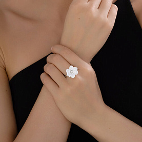 Кольцо SOKOLOV - Серебро 925, Фианит, Эмаль (арт. 94014401)