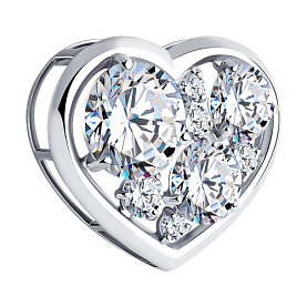 Подвеска SOKOLOV - Серебро 925, Фианит (арт. 94030103)