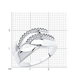 Кольцо SOKOLOV - Серебро 925, Фианит (арт. 94012919)