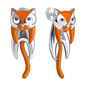 Серьги SOKOLOV - Серебро 925, Эмаль (арт. 94024026)