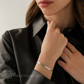 Браслет Красцветмет - Серебро 925 (арт. НБ22-008-3#0.50)