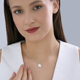 Колье SOKOLOV - Серебро 925, Фианит (арт. 94071284-91)