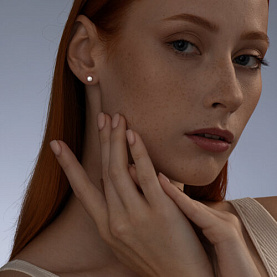 Серьги SOKOLOV - Серебро 925, Жемчуг имитация (арт. 93021187)