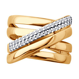 Кольцо SOKOLOV - Серебро 925, Фианит (арт. 93011189)