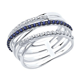 Кольцо SOKOLOV - Серебро 925, Фианит (арт. 94013673)