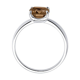 Кольцо SOKOLOV - Серебро 925, Раухтопаз (арт. 92011256)