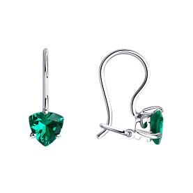 Серьги SOKOLOV - Серебро 925, Фианит (арт. 94020580)