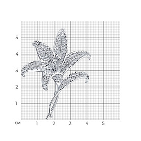 Брошь SOKOLOV - Серебро 925, Фианит (арт. 94049022)