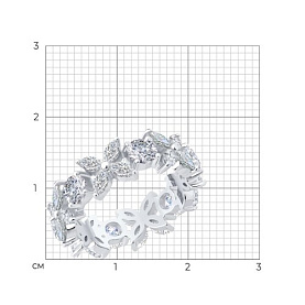 Кольцо SOKOLOV - Серебро 925, Фианит (арт. 94014447)