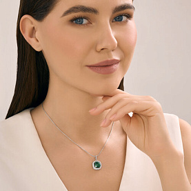 Подвеска SOKOLOV - Серебро 925, Кварц, Фианит (арт. 92030826)