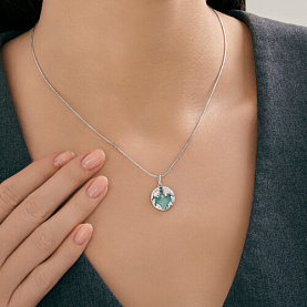 Подвеска Diamant - Серебро 925, Фианит, Эмаль (арт. 94-130-02364-1)