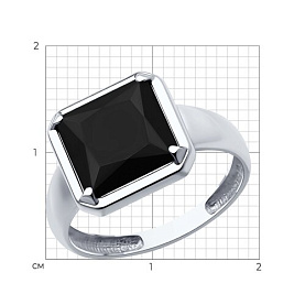 Кольцо Diamant - Серебро 925, Оникс (арт. 94-310-02122-1)