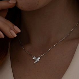 Колье SOKOLOV - Серебро 925, Фианит (арт. 94070656)