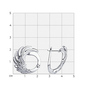 Серьги SOKOLOV - Серебро 925, Фианит (арт. 94025088)