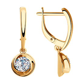 Серьги SOKOLOV - Серебро 925, Фианит (арт. 93020910)