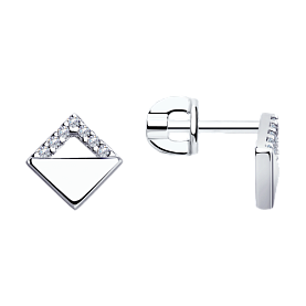 Серьги Diamant - Серебро 925, Фианит (арт. 94-122-01422-1)