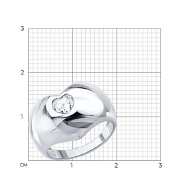 Кольцо SOKOLOV - Серебро 925, Фианит (арт. 94014941)