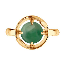 Кольцо SOKOLOV - Серебро 925, Жадеит (арт. 83010300)