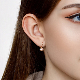 Серьги SOKOLOV - Золото 585, Фианит (арт. 024792)