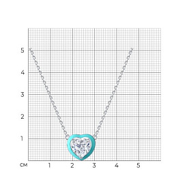Колье SOKOLOV - Серебро 925, Фианит, Эмаль (арт. 94071253)