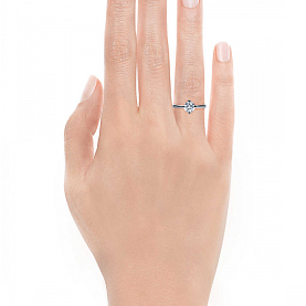 Кольцо Platinum Lab. - Платина 950, Бриллиант (арт. ПК-012-01)