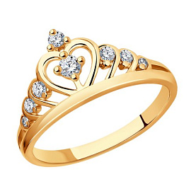 Кольцо SOKOLOV - Серебро 925, Фианит (арт. 93010486)