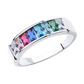 Кольцо SOKOLOV - Серебро 925, Фианит (арт. 94013255)