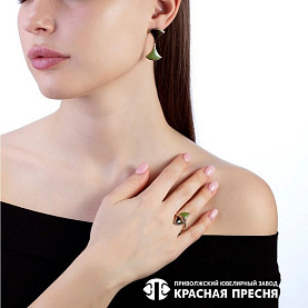 Кольцо Красная пресня - Серебро 925, Эмаль (арт. 23013407)