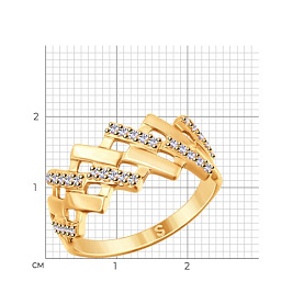 Кольцо SOKOLOV - Серебро 925, Фианит (арт. 93010767)