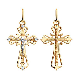 Подвеска Diamant - Золото 585, Фианит (арт. 51-131-00373-1)