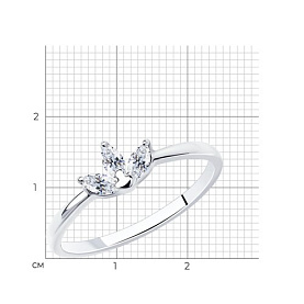 Кольцо SOKOLOV - Серебро 925, Фианит (арт. 94013295)