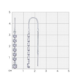 Серьги SOKOLOV - Серебро 925, Фианит (арт. 94022886)