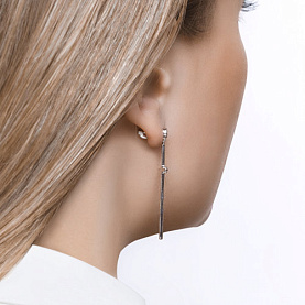 Серьги SOKOLOV - Серебро 925, Фианит (арт. 94023768)