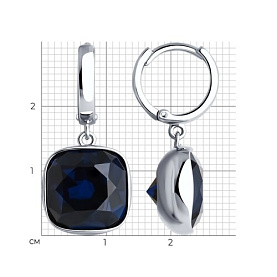 Серьги SOKOLOV - Серебро 925, Фианит (арт. 94026700)