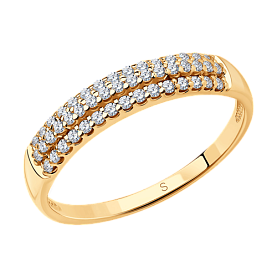 Кольцо SOKOLOV - Серебро 925, Фианит (арт. 93010524)