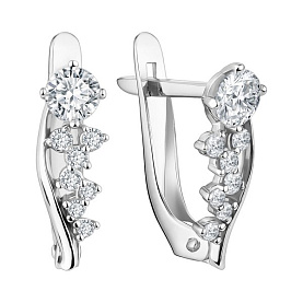 Серьги Talant - Серебро 925, Фианит (арт. 10-72-0001-10741)