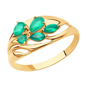 Кольцо SOKOLOV - Золото 375, Агат (арт. 37716208)