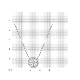 Колье SOKOLOV - Серебро 925, Фианит (арт. 94071285-91)