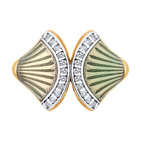 Кольцо Diamant - Серебро 925, Фианит, Эмаль (арт. 93-110-02298-1)
