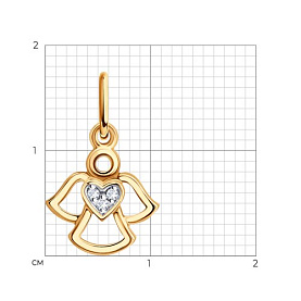 Подвеска Diamant - Золото 585, Фианит (арт. 51-130-00492-1)