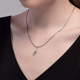 Подвеска SOKOLOV - Серебро 925, Фианит (арт. 94033197)