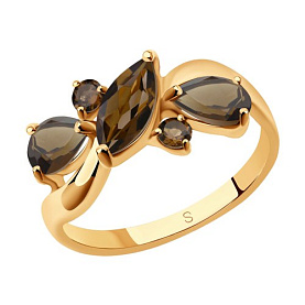 Кольцо SOKOLOV - Серебро 925, Раухтопаз (арт. 92011660)