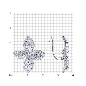 Серьги SOKOLOV - Серебро 925, Фианит (арт. 94027297)